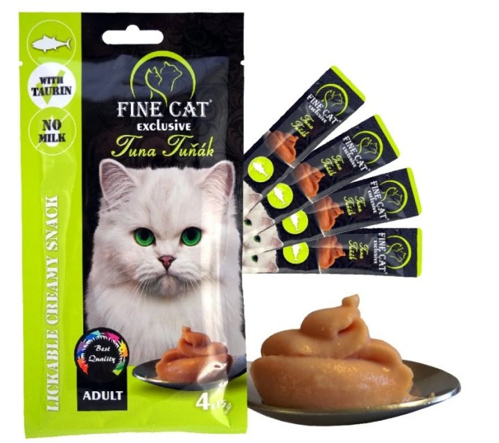 Ласощі-паста для кота Fine Cat Тунець, 4 шт/15г